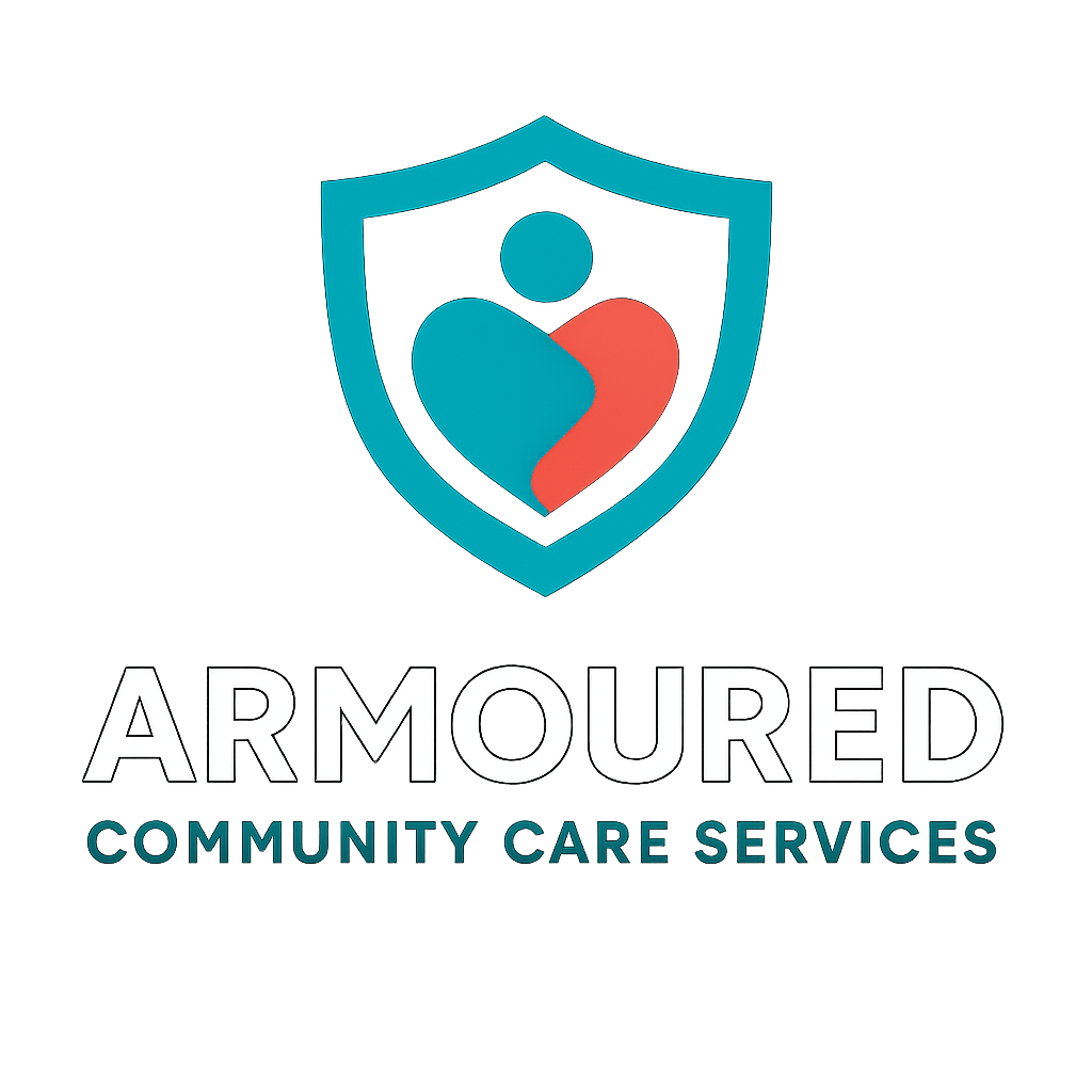 Armoured Community Care Logo Black