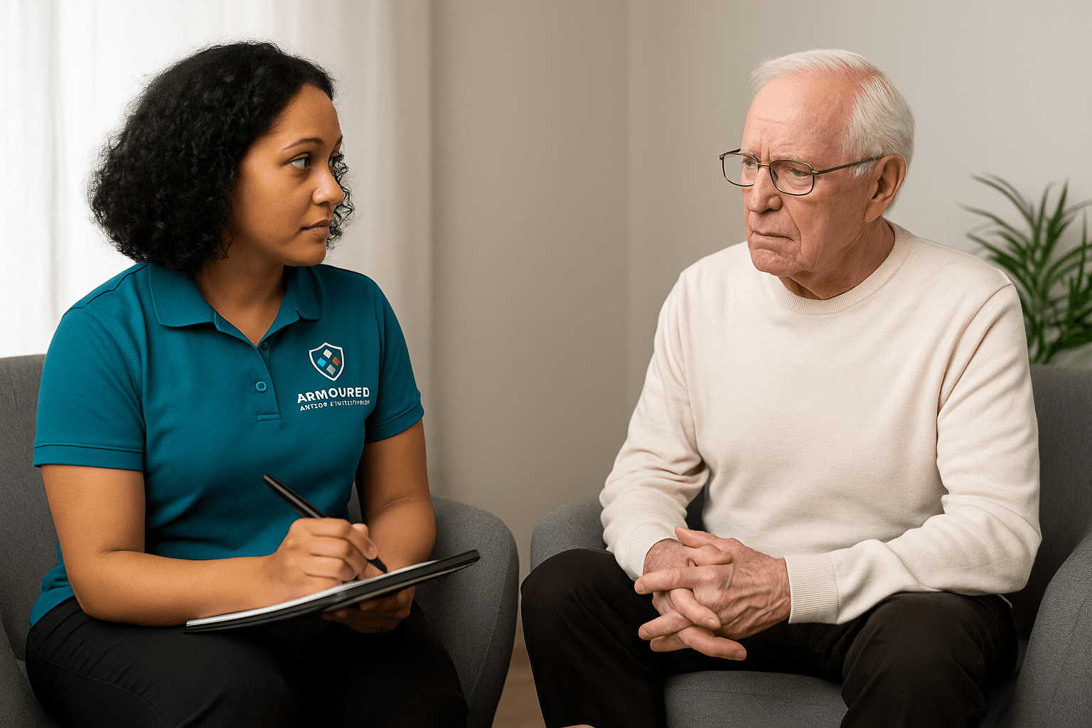Armoured Care Theraphy Sessions with Male Participant